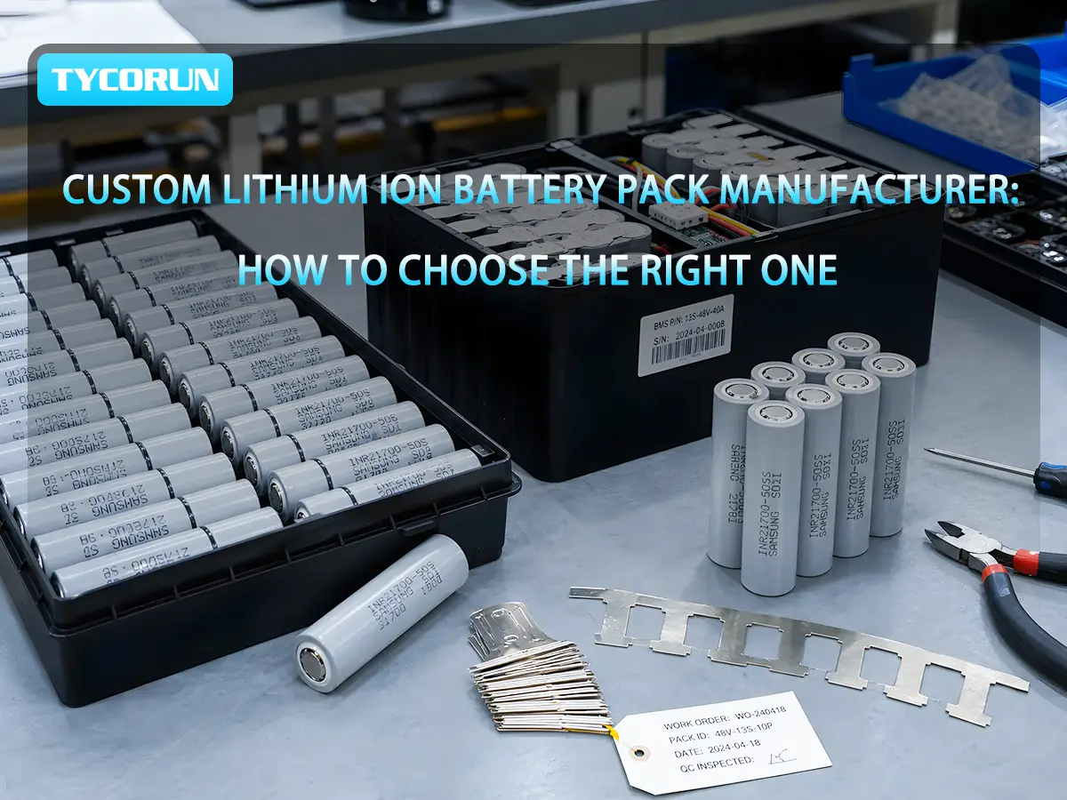 Custom Lithium Ion Battery Pack Manufacturer How to Choose the R