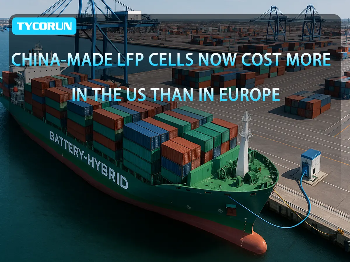 China-Made LFP Cells Now Cost More in the US Than in Europe